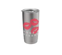 Hugs & Kisses - Lipstick, Girlfriend, Wife, Mom, Valentine's Stainless Steel Insulated Tumbler
