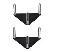 Hugsweet 2 X Triangle Football Stand Display - Transparent Football Stand Holder, Non-Skidding Sports Ball Storage Rack Clear Acrylic Holder For Basketball, Soccer, Volleyball