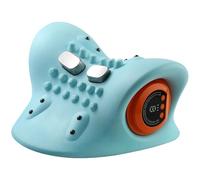 Hugterra Massager, Hugterra Neck Massager with Heat, 3 Heating Modes, 6 Intensity Levels, for Back, Necks and Shoulder (Blue)