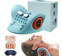 Hugterra Neck Massager, Hugterra Massager, Hugterra Massager 26-Degree Angle Neck Relaxer Stretcher, with 6 Speed, Eliminate Pain & Neck Hump (1pcs)