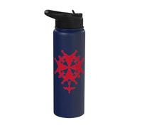 Huguenot Cross French Protestant Symbol Calvinism Stainless Steel Insulated Water Bottle