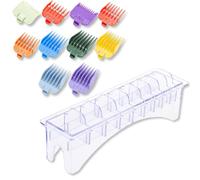 HuGuWdy 10pcs Hair Clipper Guards For Wahl Guards For Clippers with Holder 1/16" To 1" Barber Guards Clippers Barber Accessories For Wahl Clipper Guards Set Wahl Premium Guards For Most Wahl Clippers