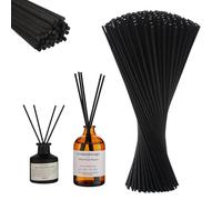 Hugwish 70pcs Long Reed Diffusers 40cm x 4.0mm, Large Black Reed Diffuser For Scented Oil, Fragrance Sticks For Home, Office