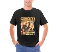 HUh555bhi SPEED-Shirt-Keanu-Reeves-Speed-Rap-90s-Hip-hop-Style-Shirt-Sandra-Bullock-Speed-Fan Black
