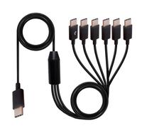 HUHANGGod 6 in 1 Multi USB C Splitter Cable, Type C to 6 USB C Port