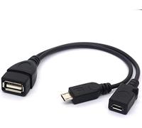 HUHANGGod Micro USB Splitter Cable OTG Power Enhancer Cord