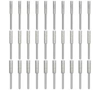 HUHAO 30 Pcs Diamond Chinasaw Sharpener Set,High Hardness Titanium Plated Grinding Chainsaw Sharpening Kit for Chain Saw Stone Jewelry Wood,5/32",3/16", 7/32"(Silver)