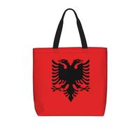 huhiuu Albanian flag Printed shoulder bag, women's handbag, suitable for daily shopping, work, commuting and going out.