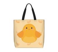 huhiuu cartoon chick Printed shoulder bag, women's handbag, suitable for daily shopping, work, commuting and going out.