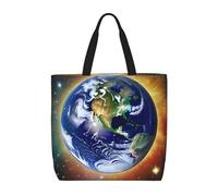 huhiuu Cosmic Earth Printed shoulder bag, women's handbag, suitable for daily shopping, work, commuting and going out.
