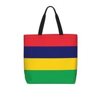 huhiuu Flag of Mauritius Printed shoulder bag, women's handbag, suitable for daily shopping, work, commuting and going out.