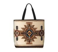 huhiuu Native American Painting Printed shoulder bag, women's handbag, suitable for daily shopping, work, commuting and going out.