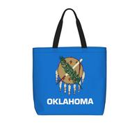 huhiuu Oklahoma State Flag Printed shoulder bag, women's handbag, suitable for daily shopping, work, commuting and going out.