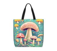 huhiuu Pretty little mushrooms Printed shoulder bag, women's handbag, suitable for daily shopping, work, commuting and going out.