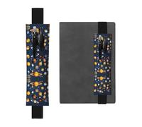 huhiuu Solar System PlanetsPrinted Leather Pencil case Bookmark, Dual-Purpose, Suitable for Marking journals, Diaries, Manuals, etc.