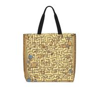 huhiuu Treasure Maze Printed shoulder bag, women's handbag, suitable for daily shopping, work, commuting and going out.
