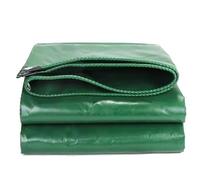 HUHJYUGE Tarpaulin Heavy Duty 2x6m, Tarpaulin Cover Outdoor, Waterproof Weather Resistant Tarp, Green Tarp with Rustproof Grommets, for Kennels Chicken Coop Fishpond Hay Pile