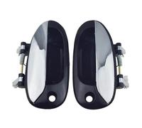 HUHNGNBZPM Car Inner Door Handle for Kia for Carens 2002-2006 0K2FB-58410 0K2FB-59410 0K2FB-72410 0K2FB-73410 Car Outside Door Handle Chrome Front/Rear Left/Right(Front LH RH 2Pcs)