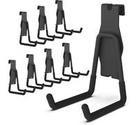 HUHOLE Gridwall Utility Hooks, Gridwall Picture Holder, Black, Heavy Duty, 8PC