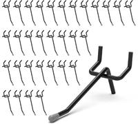 HUHOLE Pegboard Hooks, Fit 1/4" or 1/8" Pegboard, Ideal Peg Board Organizer Accessories for Garage Tool Organization, Wall Storage
