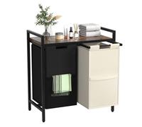 Huhote Metal Frame 2 Compartment Laundry Sorter Basket Removable Oxford Bags Huhote Multicolor