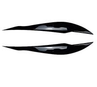 Huhpa 2Pcs Car Headlight Cover Eyelid Gloss Black Eyebrow For 3 Series F30 F35 2013-2018 40 * 5 * 5cm ABS Plastic Black Accessories