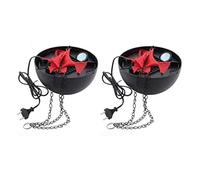 Huhudyy 2X 3D Fake-Fire Light,Hanging LED Flame Light,Artificial LED Silk Flame Stage Effect Light Realistic Campfire Lamp Prop