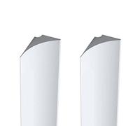 Huhudyy 2X Water Retaining Strip Silicone Water Barrier for Sink Water Barrier for Kitchen Countertop White 60cm Long