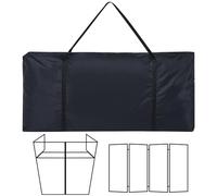 Huhumy DJ Booth Carrying Bag, Black, 46.5 x 22 x 4.7" Facade Panel Carry Bag with Reinforced Replacement