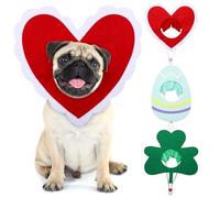 Huhumy Valentine's Day Irish Day Easter Dog Hat Set for Dogs Holiday Party Felt Headgear Accessories Costume Pets Party Collection Outfit Decorations(Small)