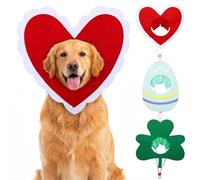 Huhumy Valentine's Day Irish Day Easter Dog Hat Set for Dogs Holiday Party Felt Headgear Accessories Costume Pets Party Collection Outfit Decorations (Large)