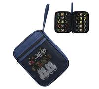 HUHYNN Carrying Case for 10 Fingerboards, Compatible with Tech Deck, Storage Case Compatible with Tech Deck Finger Skateboards, Portable Fingerboard Carrying Case for 10 Mini Finger Skateboards and