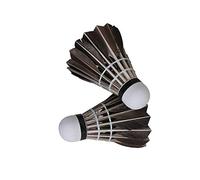 HUI JIN Advanced Goose Feather Badminton High Speed Shuttlecocks Stable Durable Black 12 Pcs