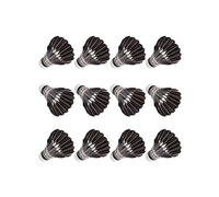 HUI JIN Badminton Shuttlecocks Advanced Goose Feather Balls for Indoor and Outdoor Black 12pcs