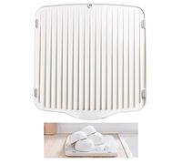 HUI JIN Vegetable Rack Drying Mat Draining Board Drip Tray Dish Drainer Mat Two Sides Polypropylene 35*33.5*2.8cm for Dish Drying