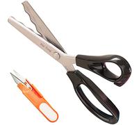 Hui Tong Strong & Sharpe Pinking Shears,Pinking Shears Scissors for Fabric, Serrated and Scalloped Scissors Fabric,3mm,5mm,7mm (Wavy 18mm)