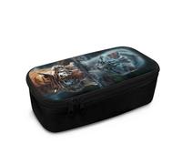 HUIACONG Cat Pencil Case Boys Large Capacity Pencil Pouch Tiger Pencilcases Aesthetic Penicl Case Kawaii Pencilcase with Zipper