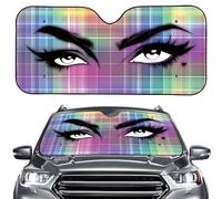 HUIACONG Evil Eyes Sun Visor for Car Windshield Cover Windshield Sun Shade Sunshades Keep Vehicle Cool Protect Your Car from Sun Heat Glare Best UV Ray Visor Protector