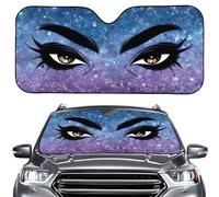 HUIACONG Evil Eyes Windshield Sun Shade for Car SUV Truck 1-Piece Front Window Sunshade for Sedans SUV Truck Blocks Max UV Rays and Keeps Your Vehicle Cool