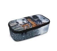 HUIACONG Panda Pencil Cases Girls Preppy Pencil Pouch Tiger Pencilcases Lightweight Pencil-Cases Aesthetic School Pencil Case