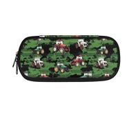 HUIACONG Tractor Pencil Case Boys Cool Camo Pencil Cases Green Pencilcase Kids Pencil Cases Large Capacity Pencilcases