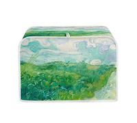 HUIACONG Van Gogh Toaster Dust Cover Green Wheat Field Protective Cover 4 Slice Bread Maker Cover Machine Washable Kitchen Bakeware Protector Bread Machine Oven Cover Protect Your Appliance