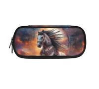 HUIACONG Western Pencil Case for Girls Secondary School Pencil Cases Horse Pencilcases Large Capacity Pencil Case