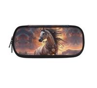 HUIACONG Western Pencil Cases for High School Pencil Case Horse Pencils Case Aesthetic Pencilcase Large Capacity Pencilcases