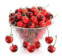 HUIANER 100pcs Artificial Cherries, 50pcs Lifelike Red Cherries 50pcs Fake Red Black Cherry Fake Fruit Model Home House Kitchen Party Decoration Desk Ornament