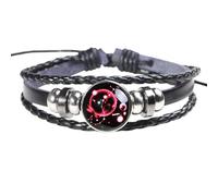 HUIANGLIYG 12 Zodiac Leather Adjustable Bracelet Spirit Constellation Zodiac Bracelets For Men Women Glow In The Dark Guardian Bracelet Gift For Constellation Lovers Scorpio