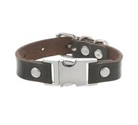 HUIANGLIYG Men Women Punk Leather Bracelet Adjustable Wrap Handmade Wristband with Pin Buckle Vintage Rock Biker Wrist Bangle Multicolor for Him Her Accessories Dark Brown