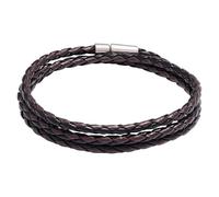 HUIANGLIYG Men'S Handwoven Braided Leather Wrap Bracelet Boho Multilayer Leather Wrap Cuff Bracelet For Women Men Minimalist Stackable Bangle Western Outfit Black+Coffee 60 Cm
