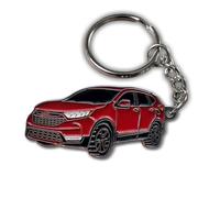 HUIANTS Car Keychain for Honda CR-V Accessories Metal/Enamel Key Chain Ring 3D Model car（Black）, Red