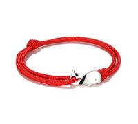 HuiApparel Unique Unisex Adjustable Nylon Little Whale Wrap Bracelet - 14" Length, One Size, Nylon, no gemstone